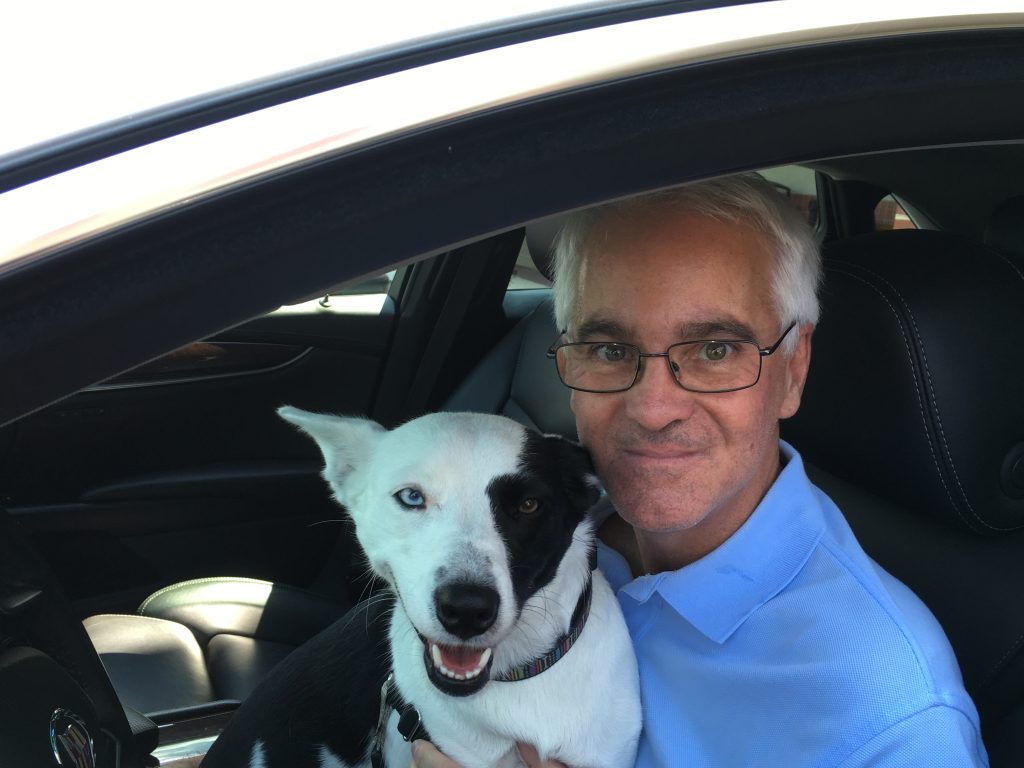 Sammy Oakey and his dog Stella